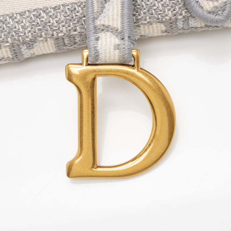 Christian Dior Oblique Saddle Slim Pouch - Grey Waist Bags, Handbags -  CHR379181