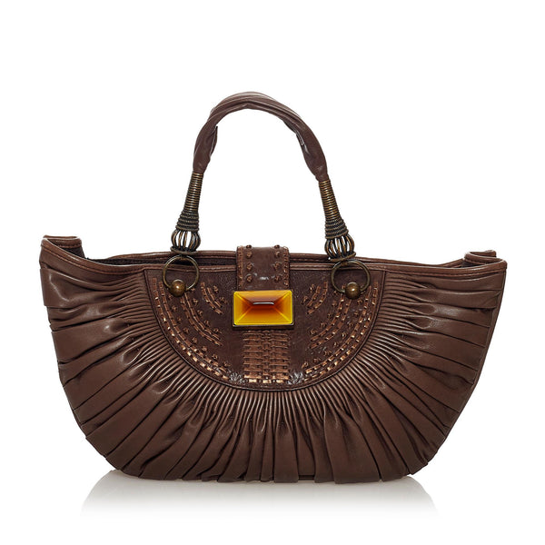 Dior Plisse Leather Handbag (SHG-33252)