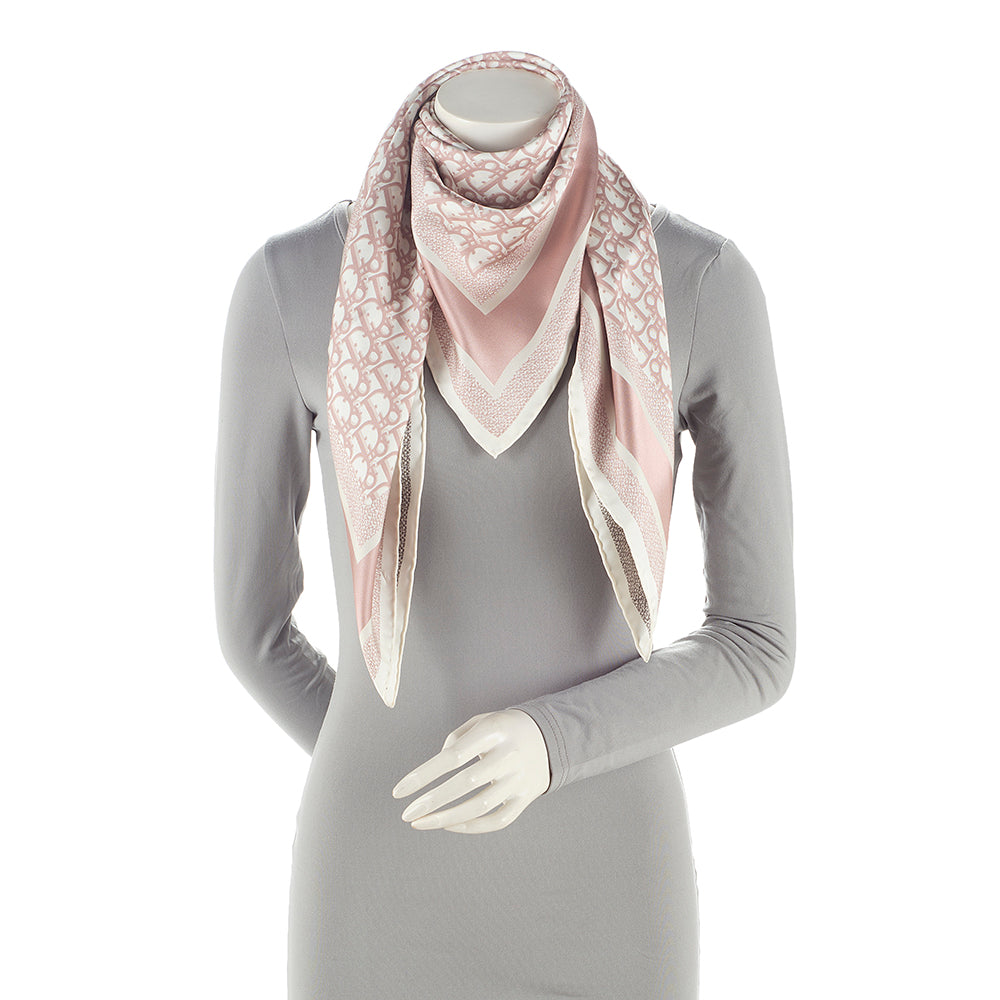 Dior Silk Oblique Diortwin 90cm Scarf (SHF-21489)