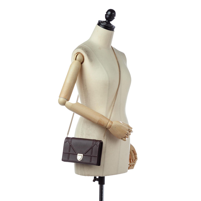 Dior Small Diorama Leather Crossbody Bag (SHG-20758)