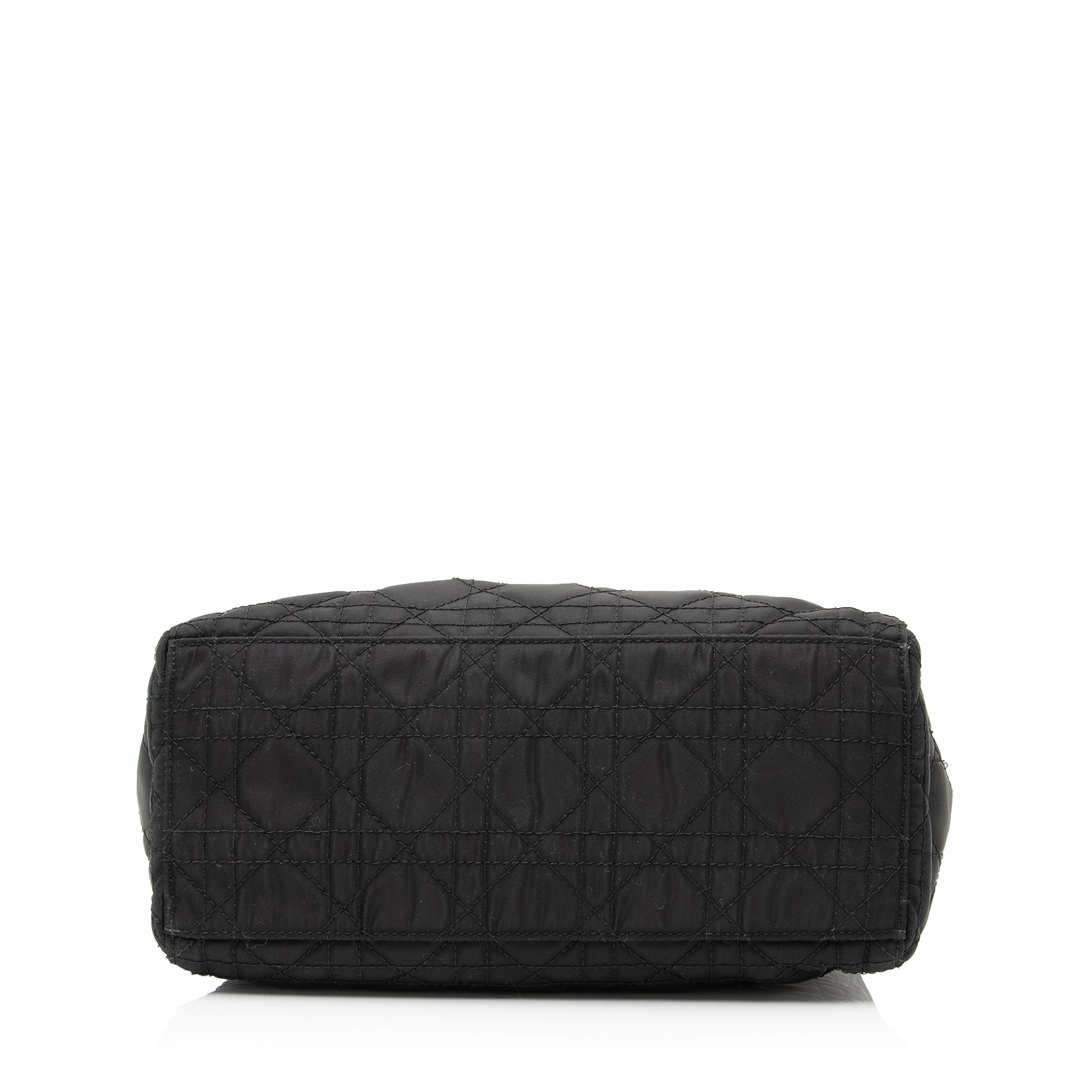 Dior Vintage Nylon Lady Dior Medium Tote (SHF-23881)