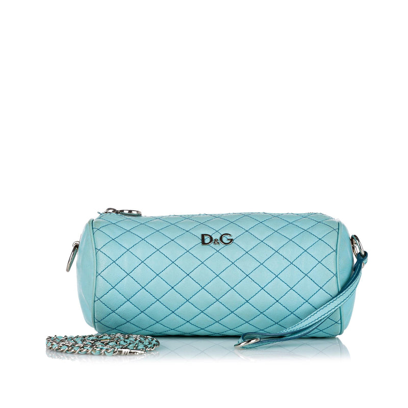 Dolce & Gabbana Lily Glam Quilted Leather Crossbody Bag (SHG-21837)
