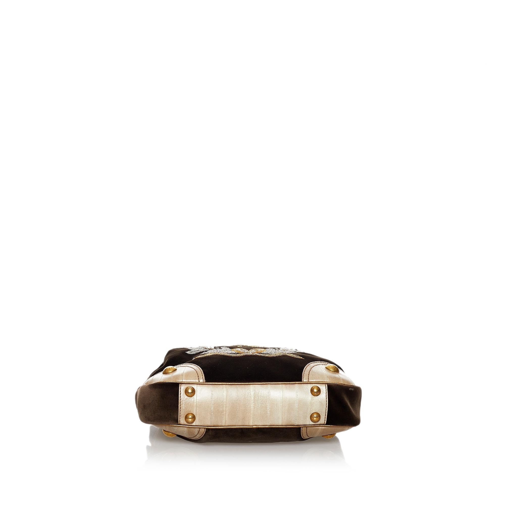 Dolce & Gabbana Printed Canvas Shoulder Bag (SHG-31196)