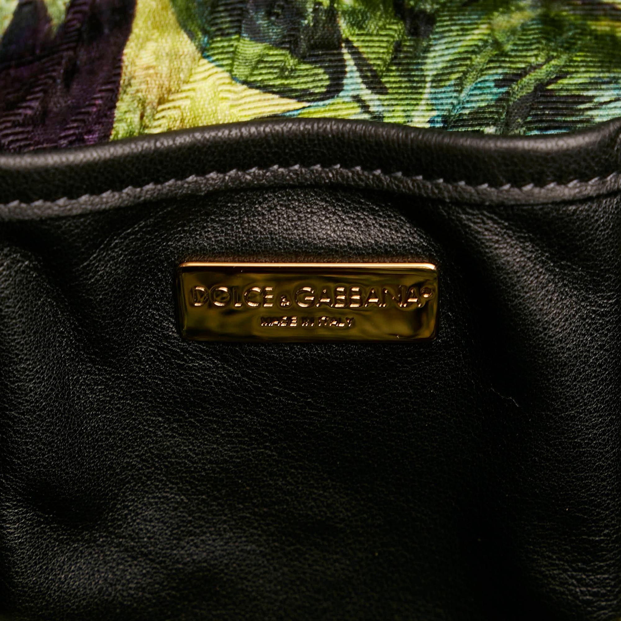 Dolce & Gabbana Quilted Canvas Handbag (SHG-30459)
