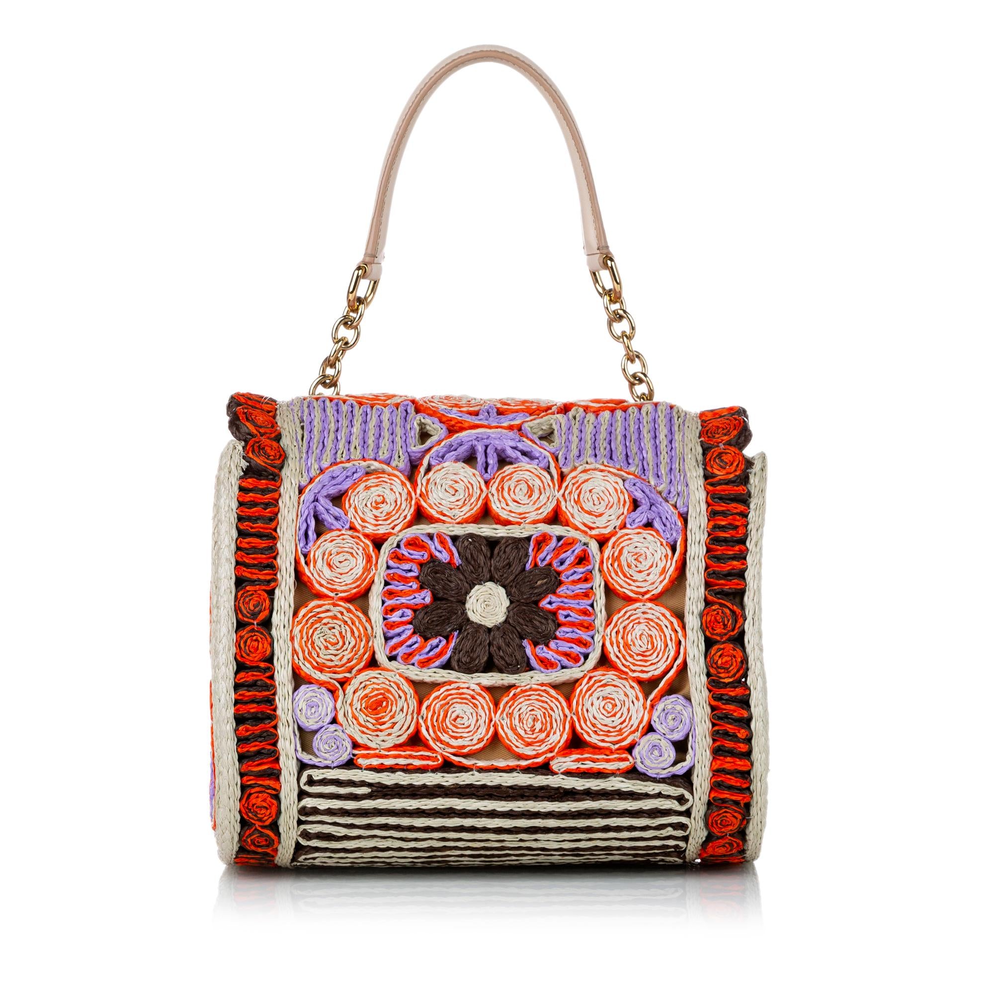 Dolce & Gabbana Raffia Satchel (SHG-29884)