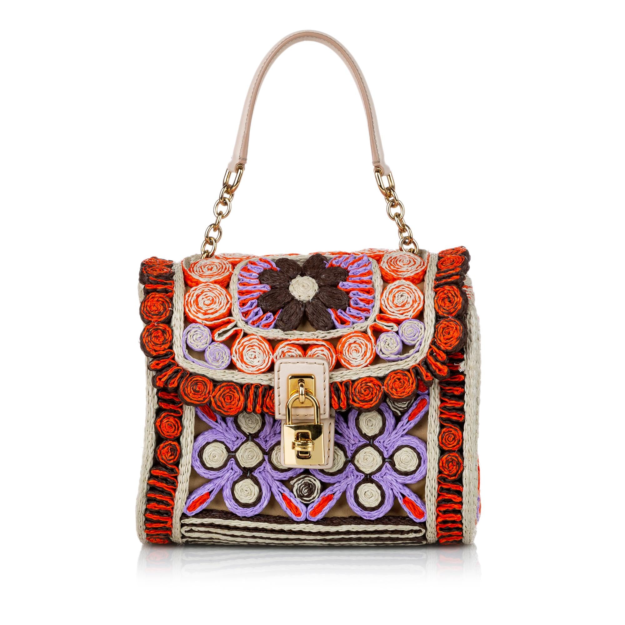Dolce & Gabbana Raffia Satchel (SHG-29884)