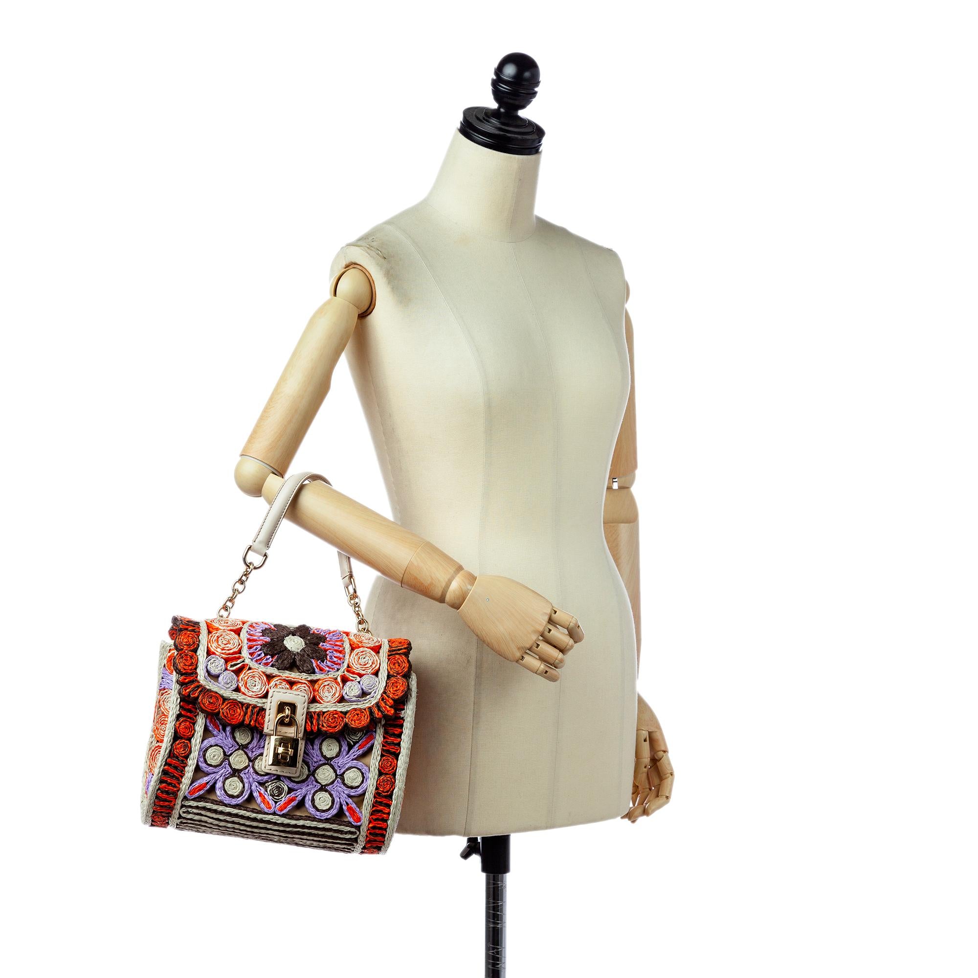 Dolce & Gabbana Raffia Satchel (SHG-29884)