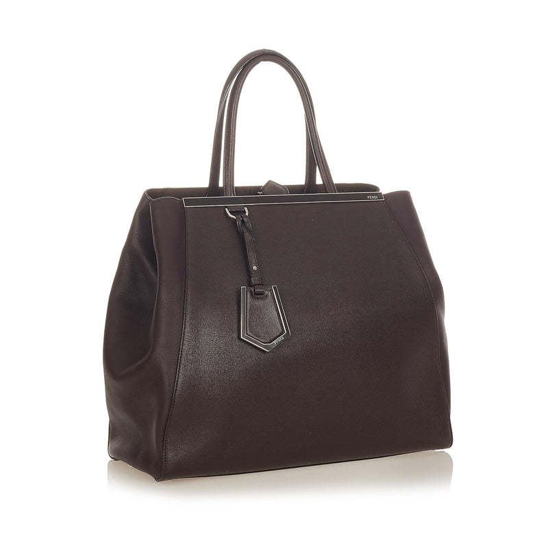 Fendi 2Jours Leather Tote Bag (SHG-26240)