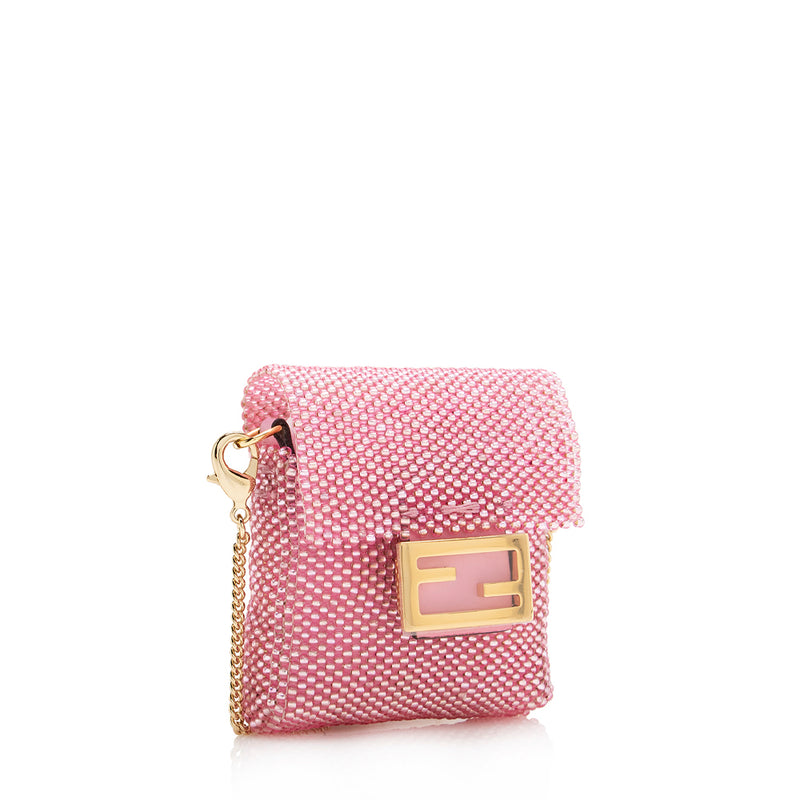 Fendi Beaded Mini Pico Baguette Charm Bag (SHF-17173) – LuxeDH