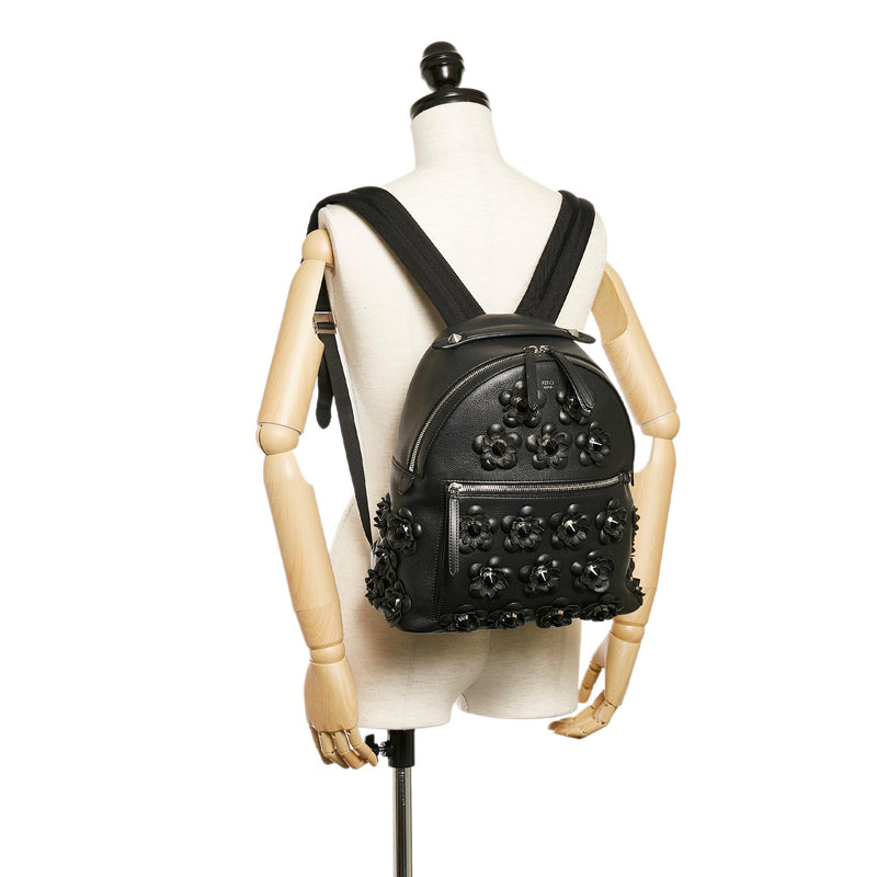 Fendi By The Way Flowerland Leather Backpack (SHG-26894)