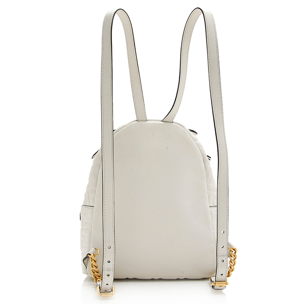 fendi mini ff backpack Fendi Calfskin FF 1974 Mini Backpack (SHF-20302)