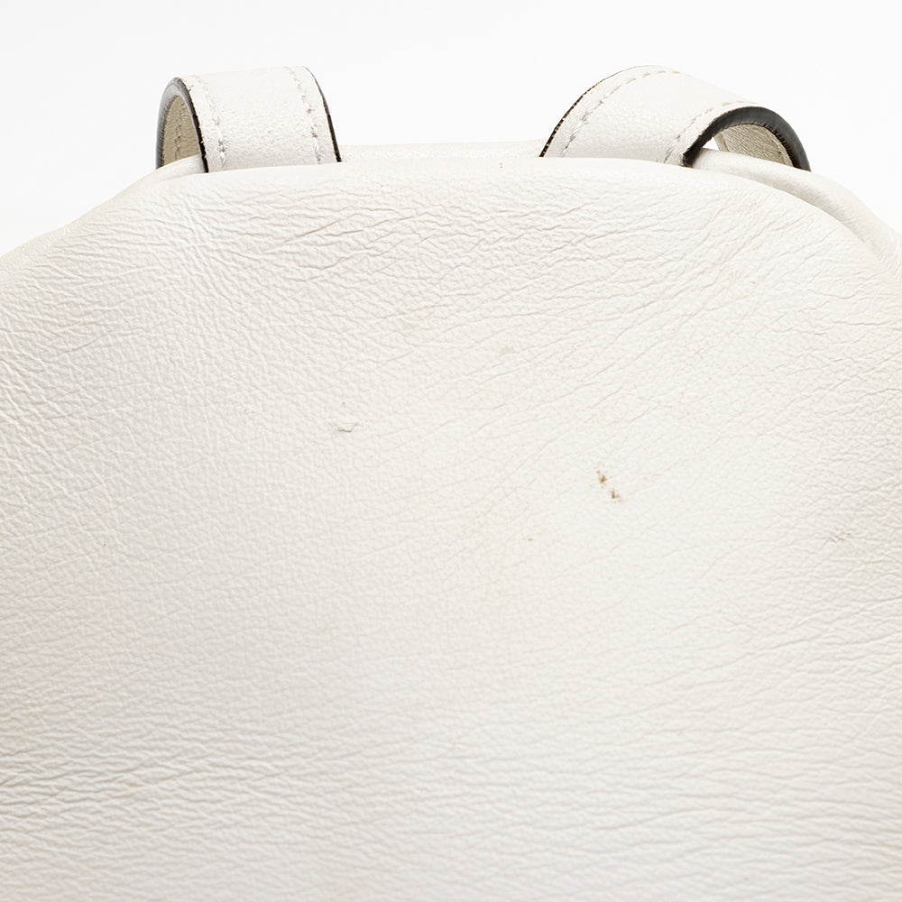 fendi backpack mini white Fendi Calfskin FF 1974 Mini Backpack (SHF-20302)