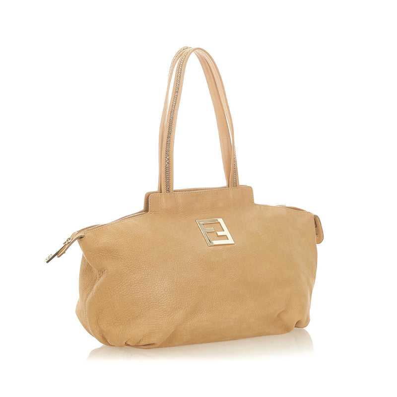 Fendi Chains Leather Tote Bag (SHG-20146)