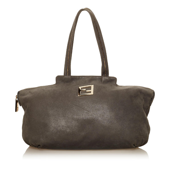 Fendi Chains Leather Tote Bag (SHG-29529)