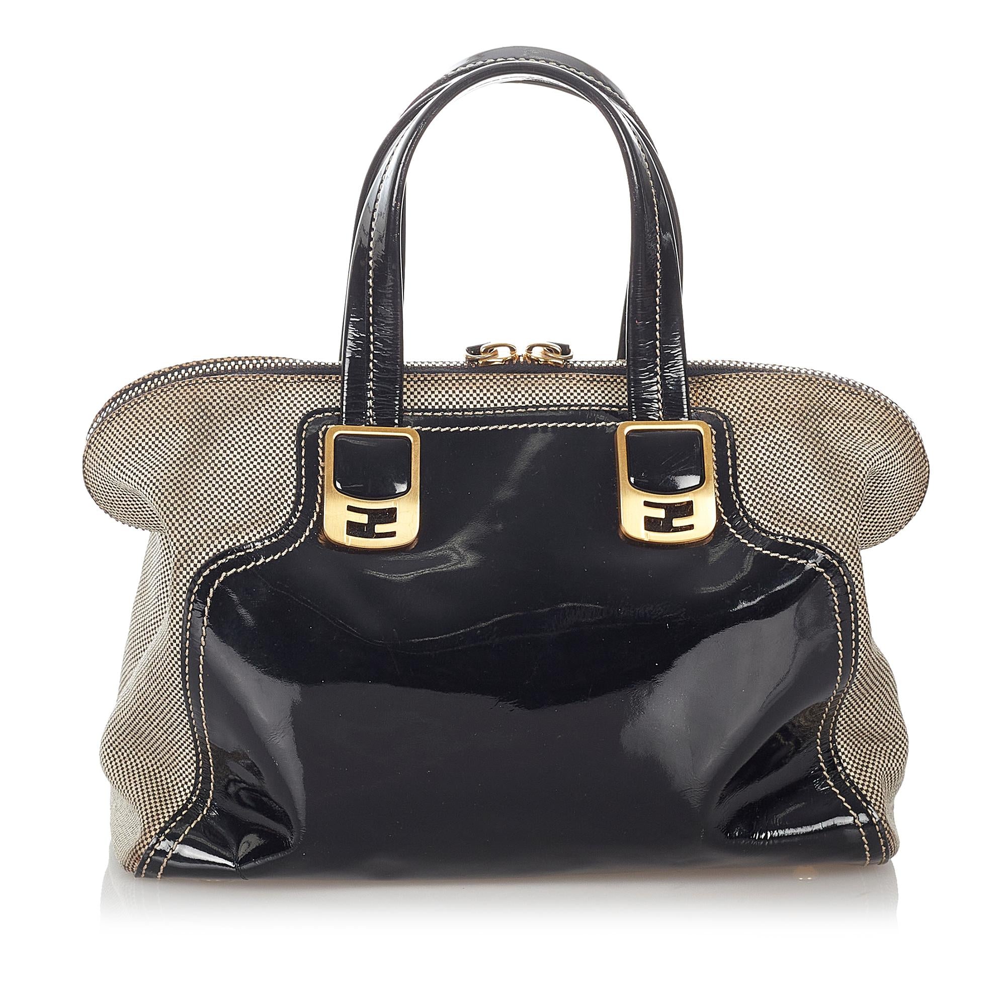 Fendi Chameleon Patent Leather Satchel (SHG-26854)
