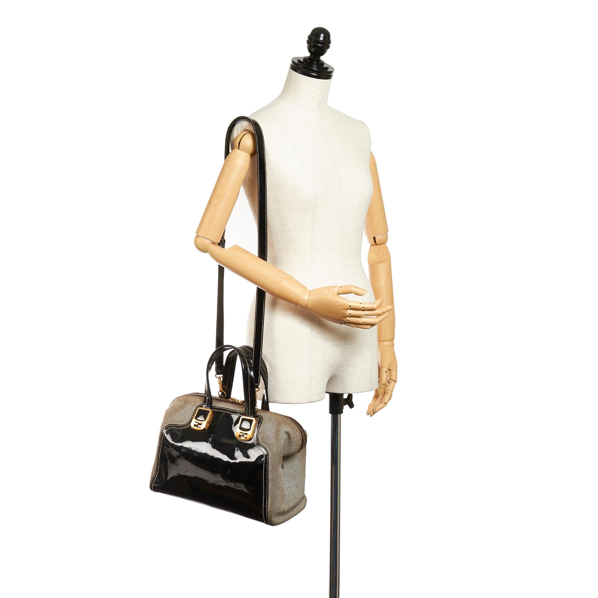 Fendi Chameleon Patent Leather Satchel (SHG-26854)