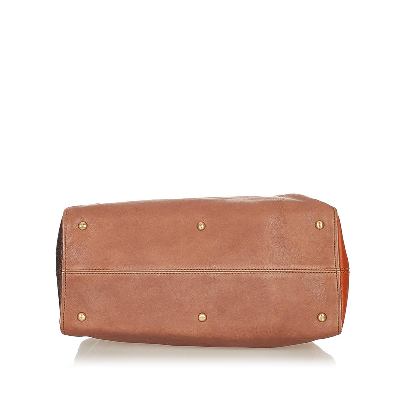 Fendi Colorblock Chameleon Leather Handbag (SHG-26956)
