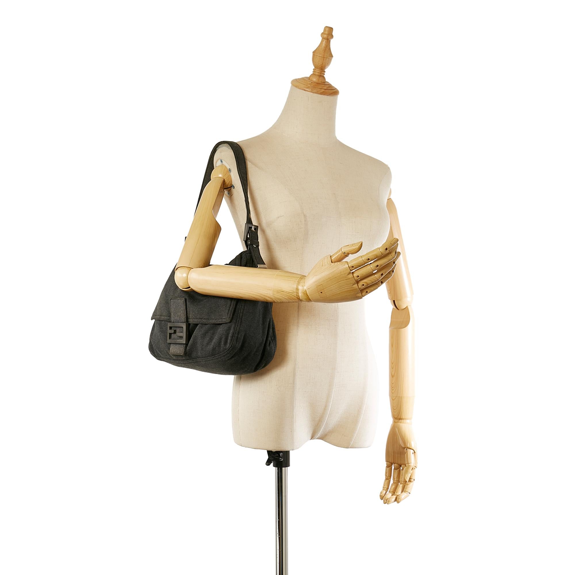 Fendi Cotton Mamma Baguette Shoulder Bag (SHG-32501)