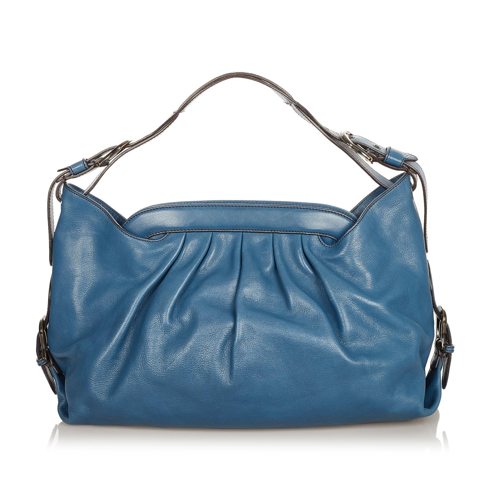 Fendi Doctor B Leather Shoulder Bag (SHG-31859)