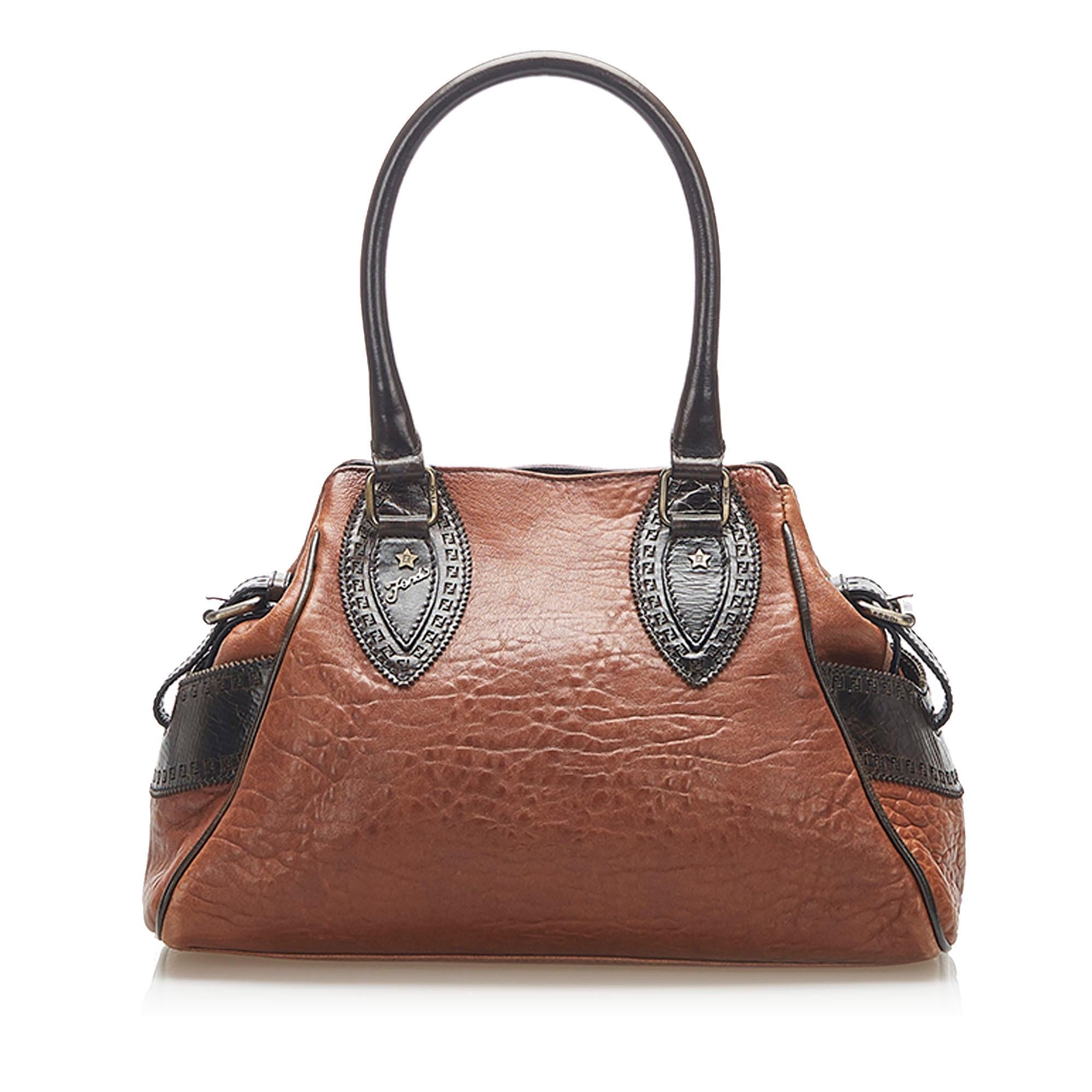 Fendi Etniko Leather Handbag (SHG-22353)