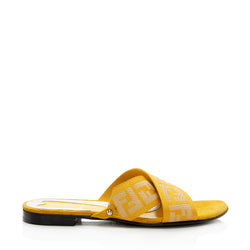 Fendi FF Slide Sandals - Size 7 / 37 (SHF-17944)