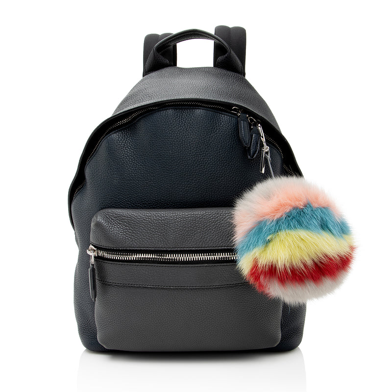 Fendi Fox Fur Rainbow Pom Pom Bag Charm - FINAL SALE (SHF-18265)