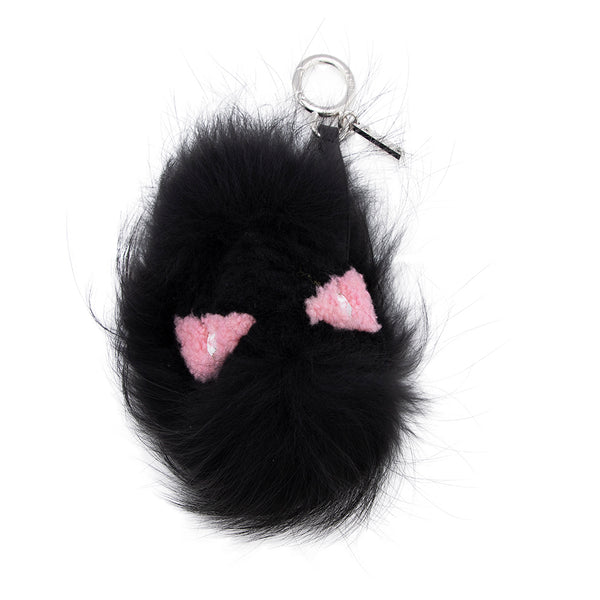 Fendi Fox Fur Shearling Pinky Punky Monster Bag Bug Charm (SHF-17233)