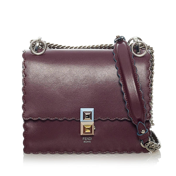 Fendi Kan I Leather Crossbody Bag (SHG-28883)
