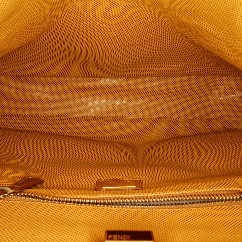 Fendi Large Peekaboo Leather Satchel (SHG-24326)