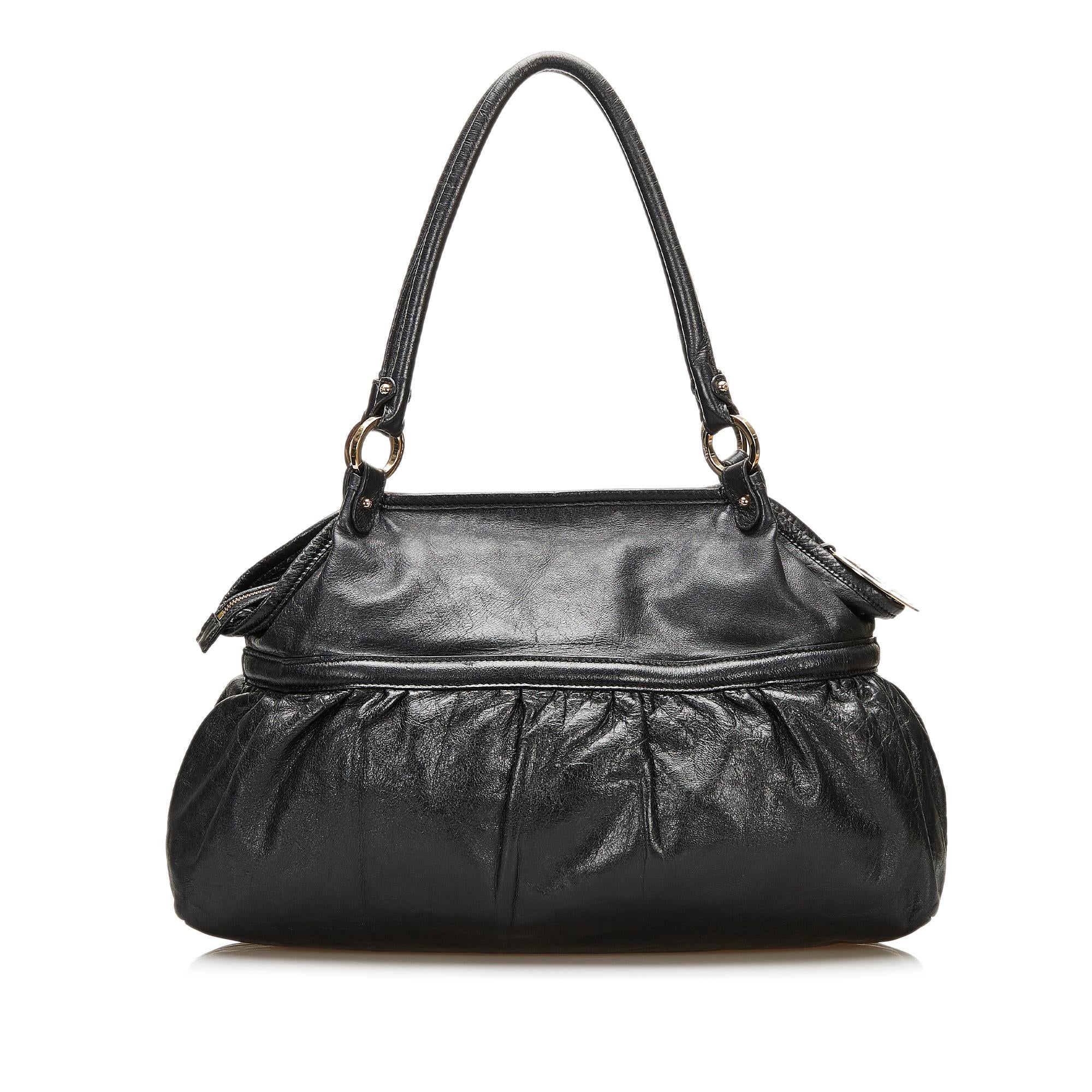 Fendi Leather Chef Shoulder Bag (SHG-35929)