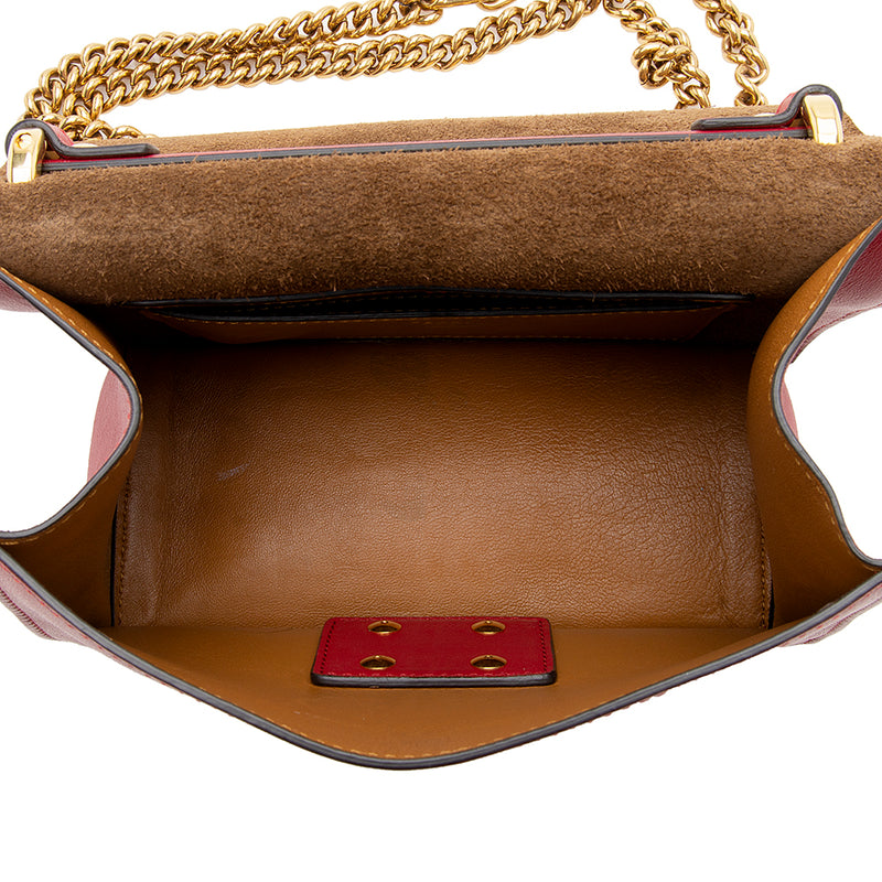 Fendi Leather Kan U Grace Small Crossbody Bag (SHF-12292)