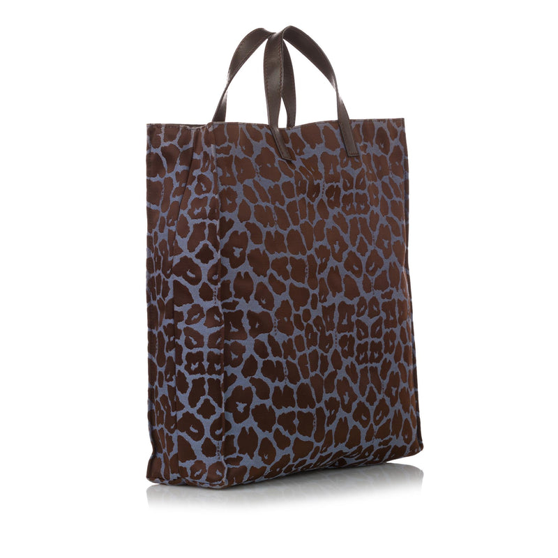 Fendi Leopard Print Nylon Tote Bag (SHG-31059)