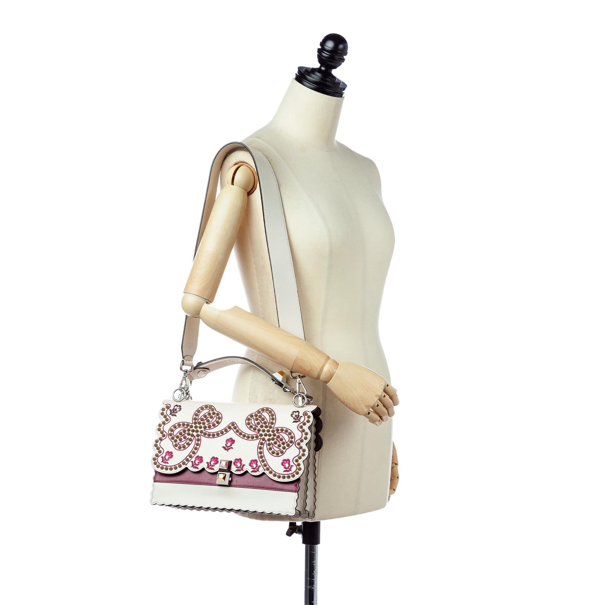 Fendi Mini Kan I Leather Satchel (SHG-21674)