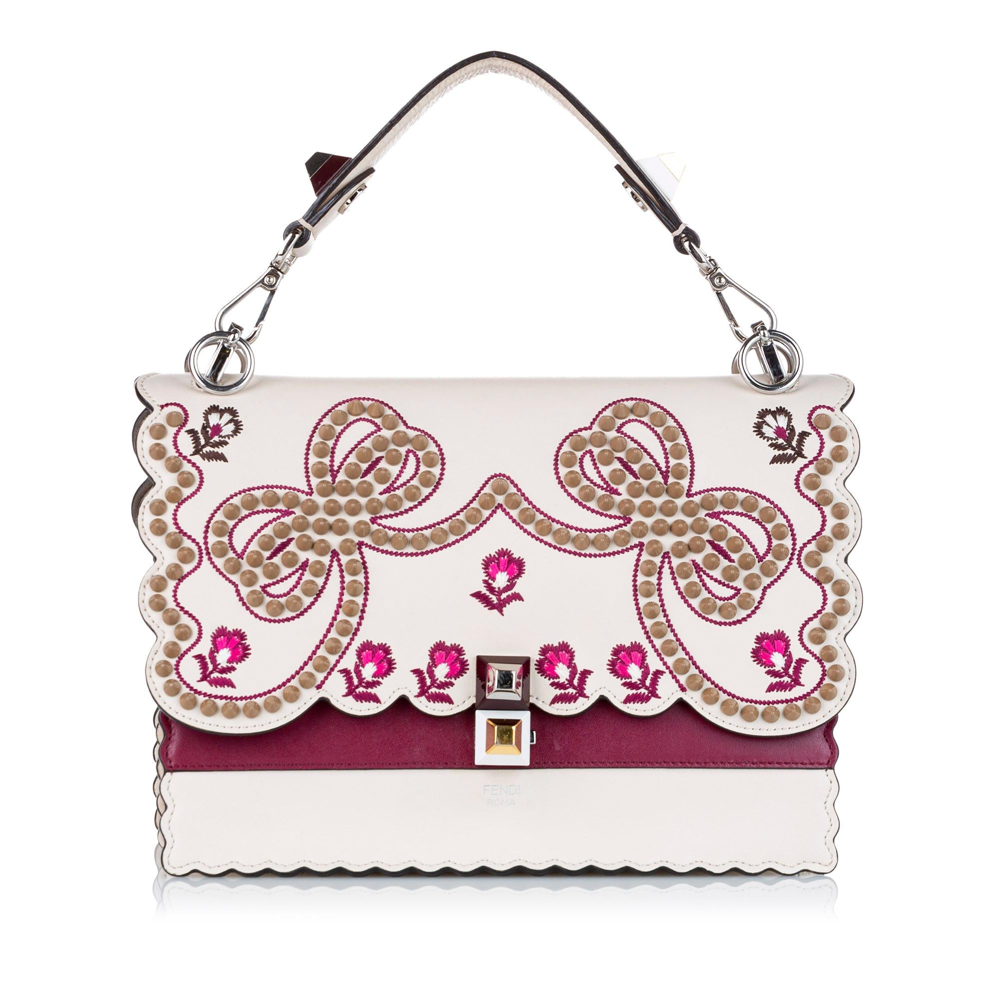 Fendi Mini Kan I Leather Satchel (SHG-32465)