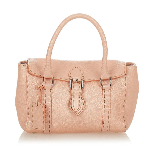 Fendi Mini Selleria Linda Leather Handbag (SHG-26701)