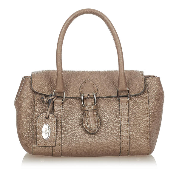 Fendi Mini Selleria Linda Leather Handbag (SHG-31781)