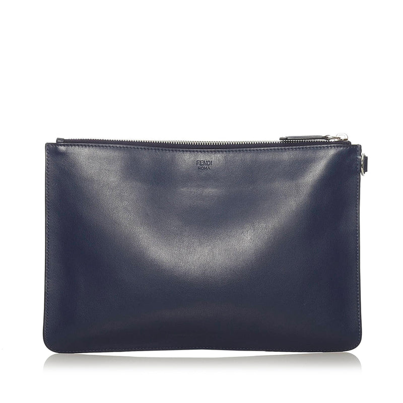 Fendi Monster Leather Clutch Bag (SHG-28772)