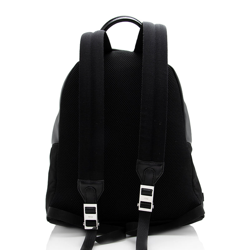 Fendi Nylon Leather Bags Bugs Backpack (SHF-18275)