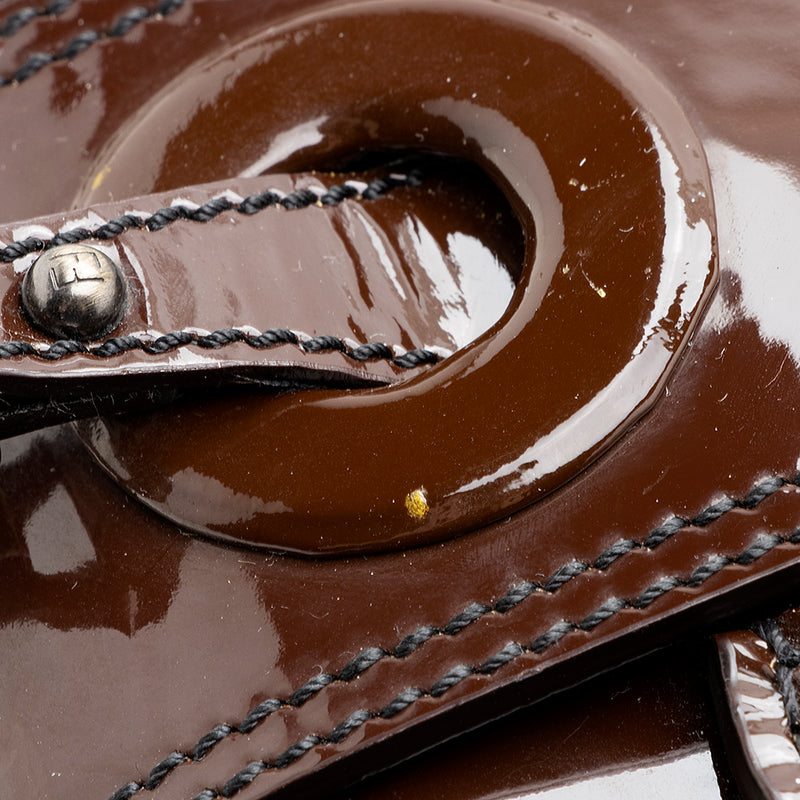 Fendi Patent Leather B Buckle Bag - FINAL SALE (SHF-19713)