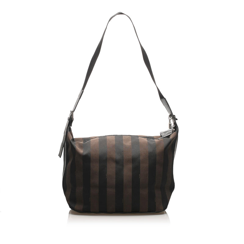 Fendi Pequin Canvas Shoulder Bag (SHG-11396)