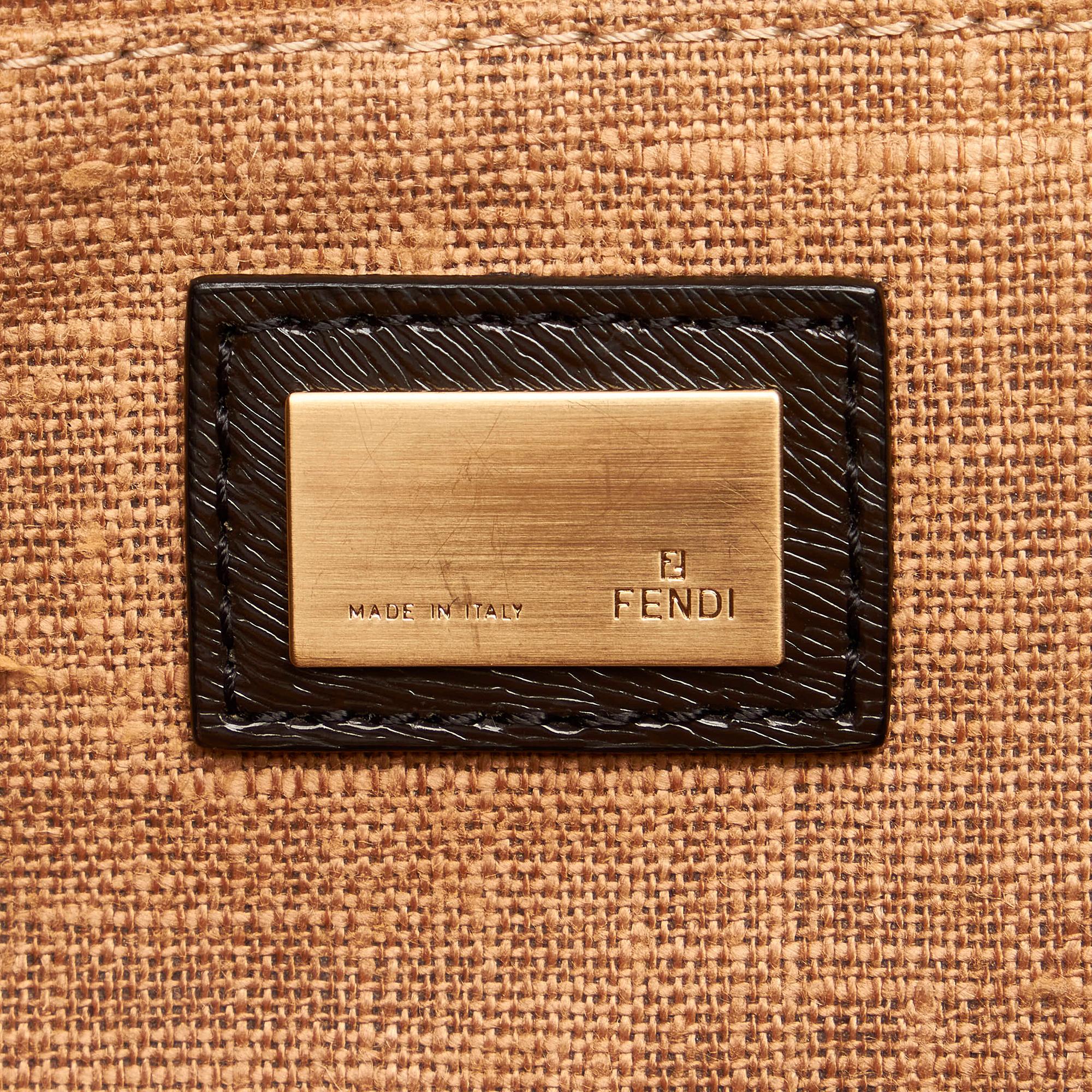 Fendi Secret Code F3 Leather Satchel (SHG-33043)