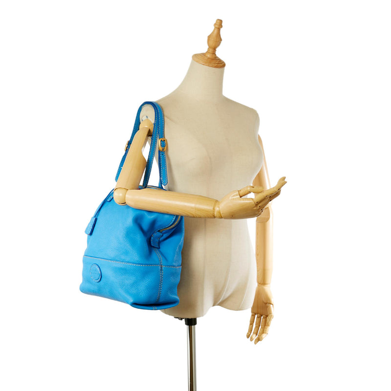 Fendi Selleria 2Bag Leather Shoulder Bag (SHG-23596)