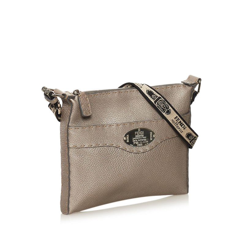 Fendi Selleria Leather Crossbody Bag (SHG-34923)