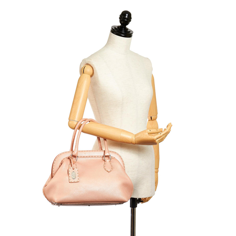Fendi Selleria Leather Handbag (SHG-27467)