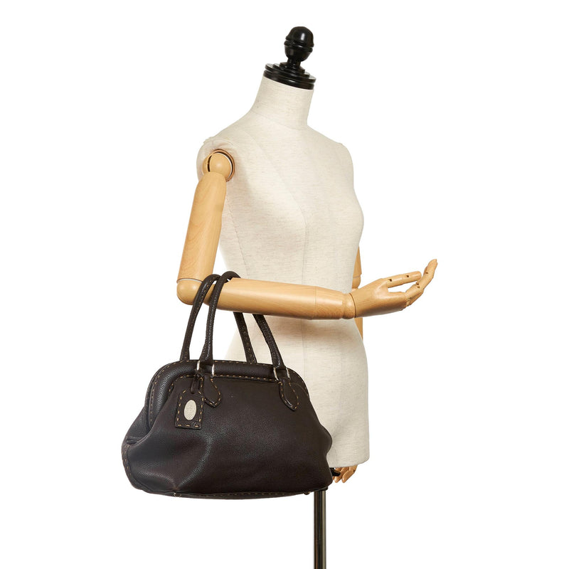 Fendi Selleria Leather Handbag (SHG-30990)