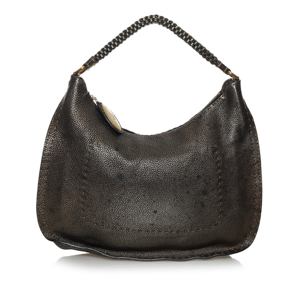 Fendi Selleria Leather Hobo Bag (SHG-37579)