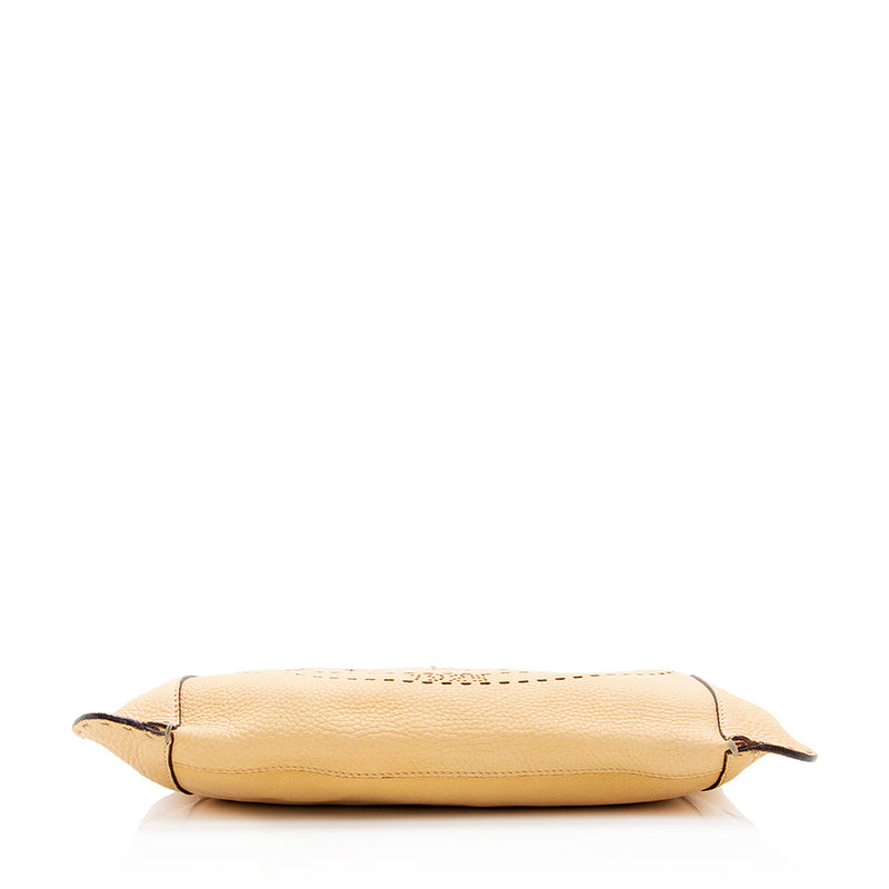Fendi Selleria Leather Perforated Romano Messenger Bag (SHF-18894)