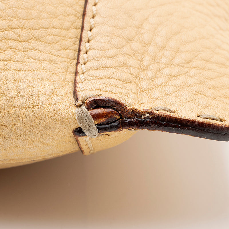 Fendi Selleria Leather Perforated Romano Messenger Bag (SHF-18894)