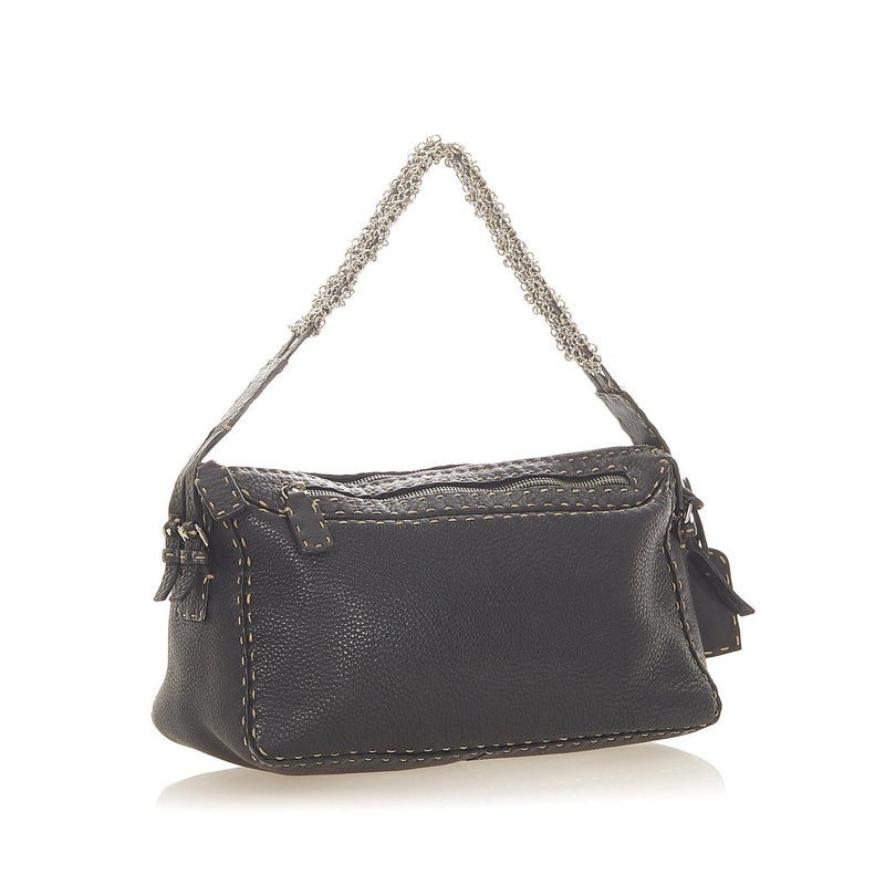 Fendi Selleria Leather Shoulder Bag (SHG-22496)
