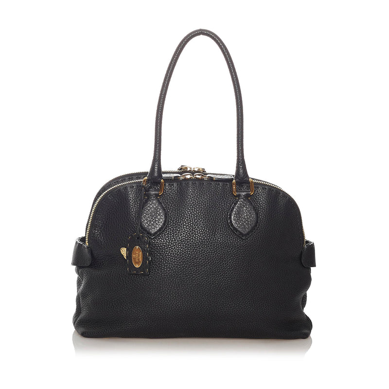 Fendi Selleria Leather Shoulder Bag (SHG-27721)